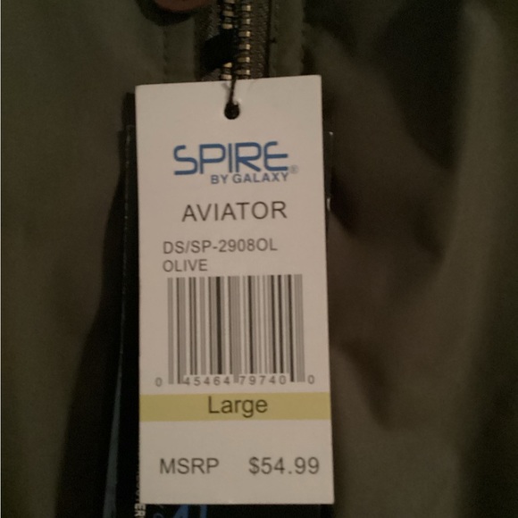 BRAND NEW Spire by Galaxy aviator flight jacket. - Picture 6 of 8
